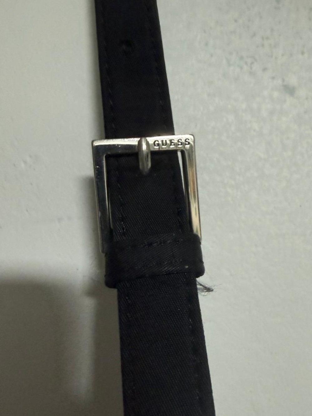 Guess Black Nylon Y2K Baguette Shoulder Bag Adjustable Strap - Picture 6 of 11